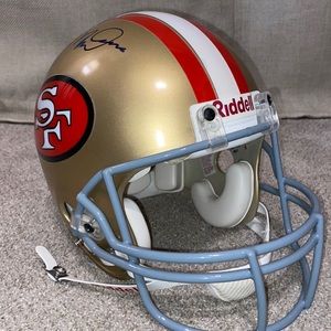 Helmet: Joe Montana signed 49er’s helmet